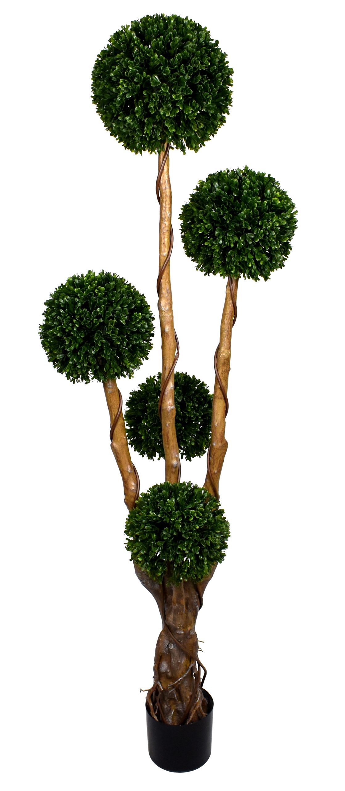 66″ UV Resistant Plastic New Boxwood Tree x5 w/700Lvs.