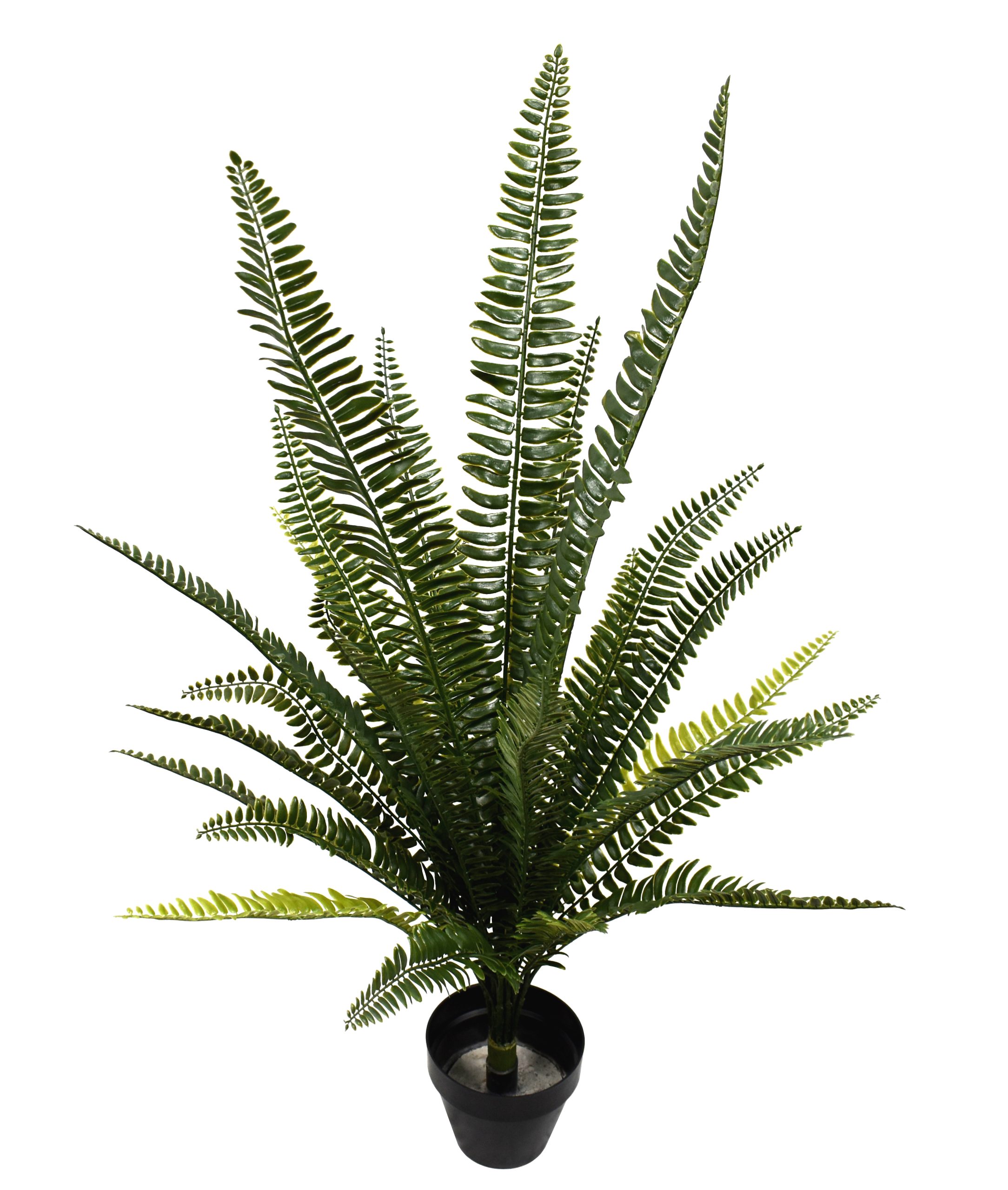 30″ UV Resistant Plastic Boston Fern Bush w/27Lvs.