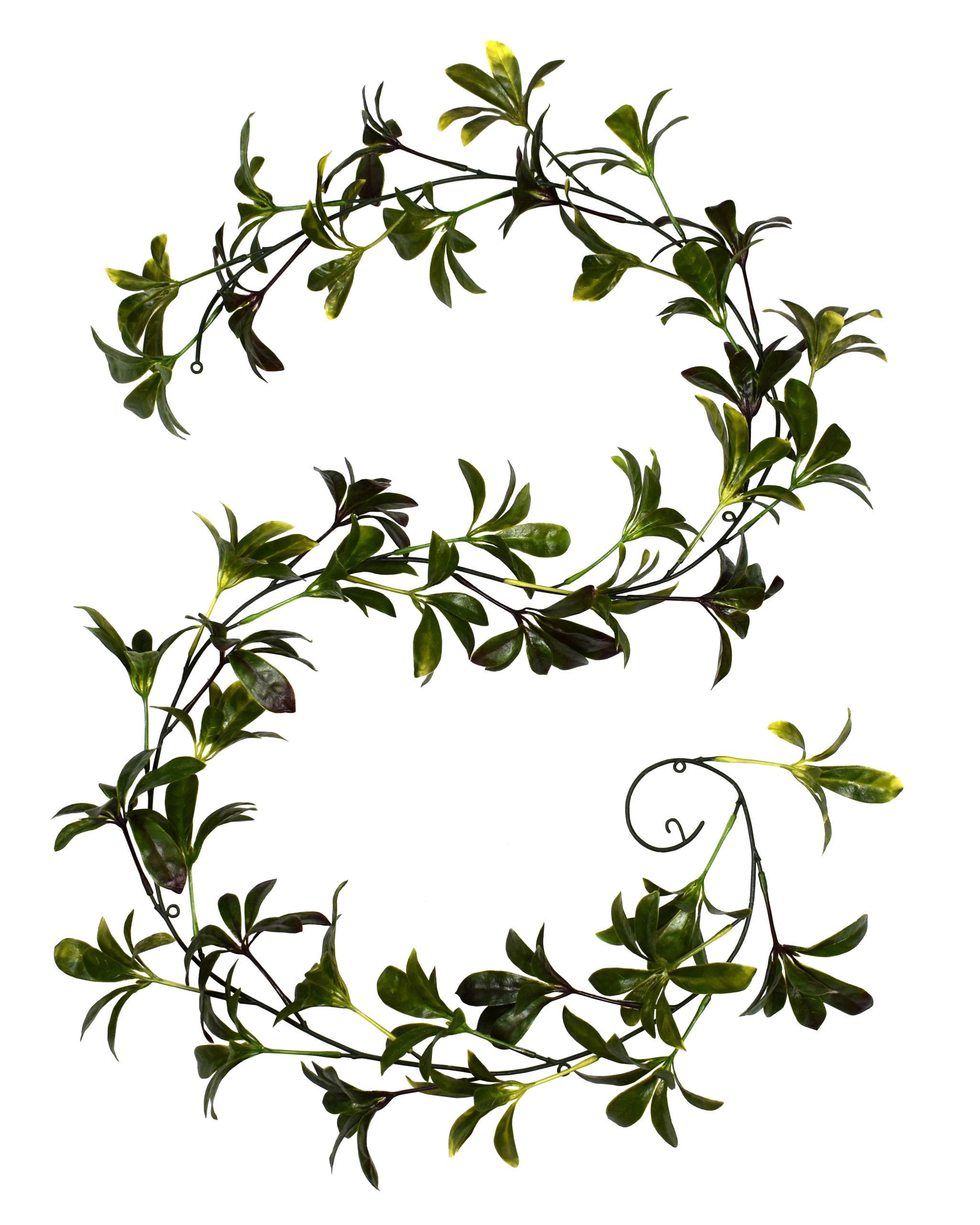 6’UV Resistant Plastic Pawpaw Leaf Garland w/44Lvs.