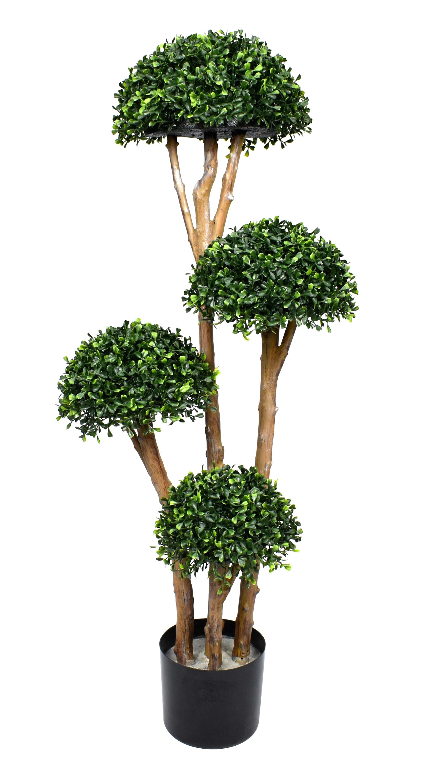 42″ UV Resistant Plastic Boxwood Topiary x4 w/350Lvs.