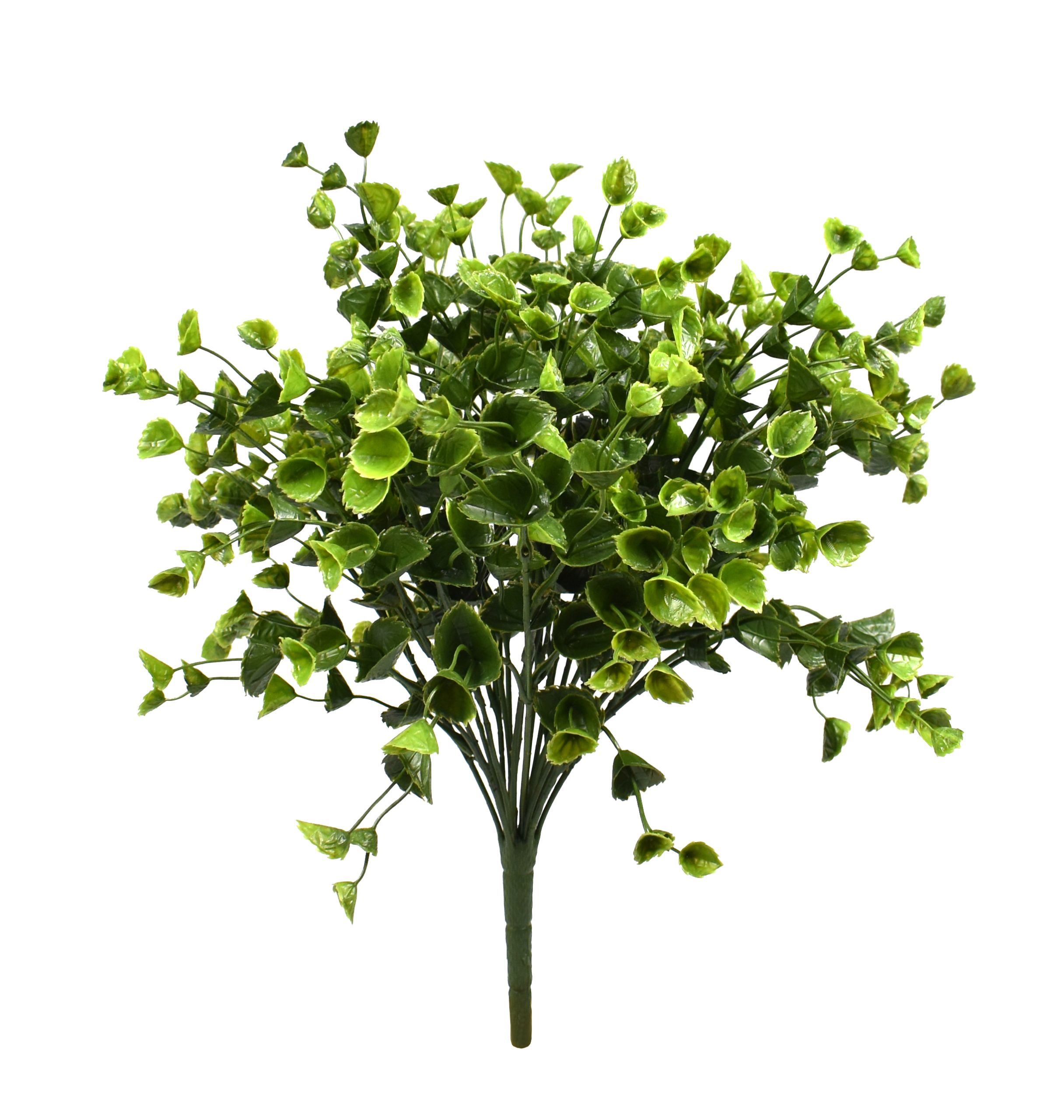 15″ UV Resistant Plastic Mini Green Spurge Bush x18 w/72Lvs.