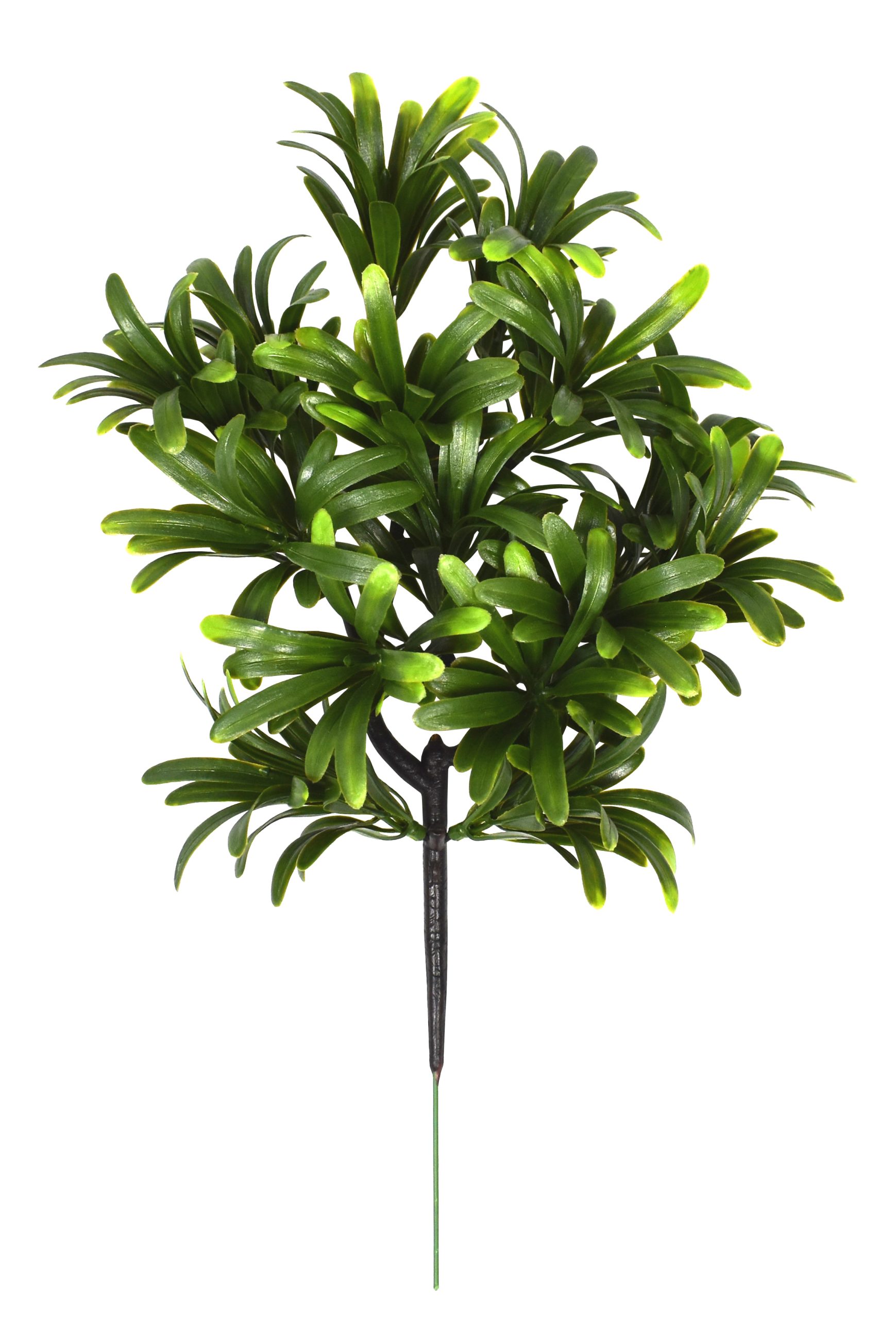 13.5″ UV Resistant Plastic Buddhist Podocarpus Spray w/15Lvs