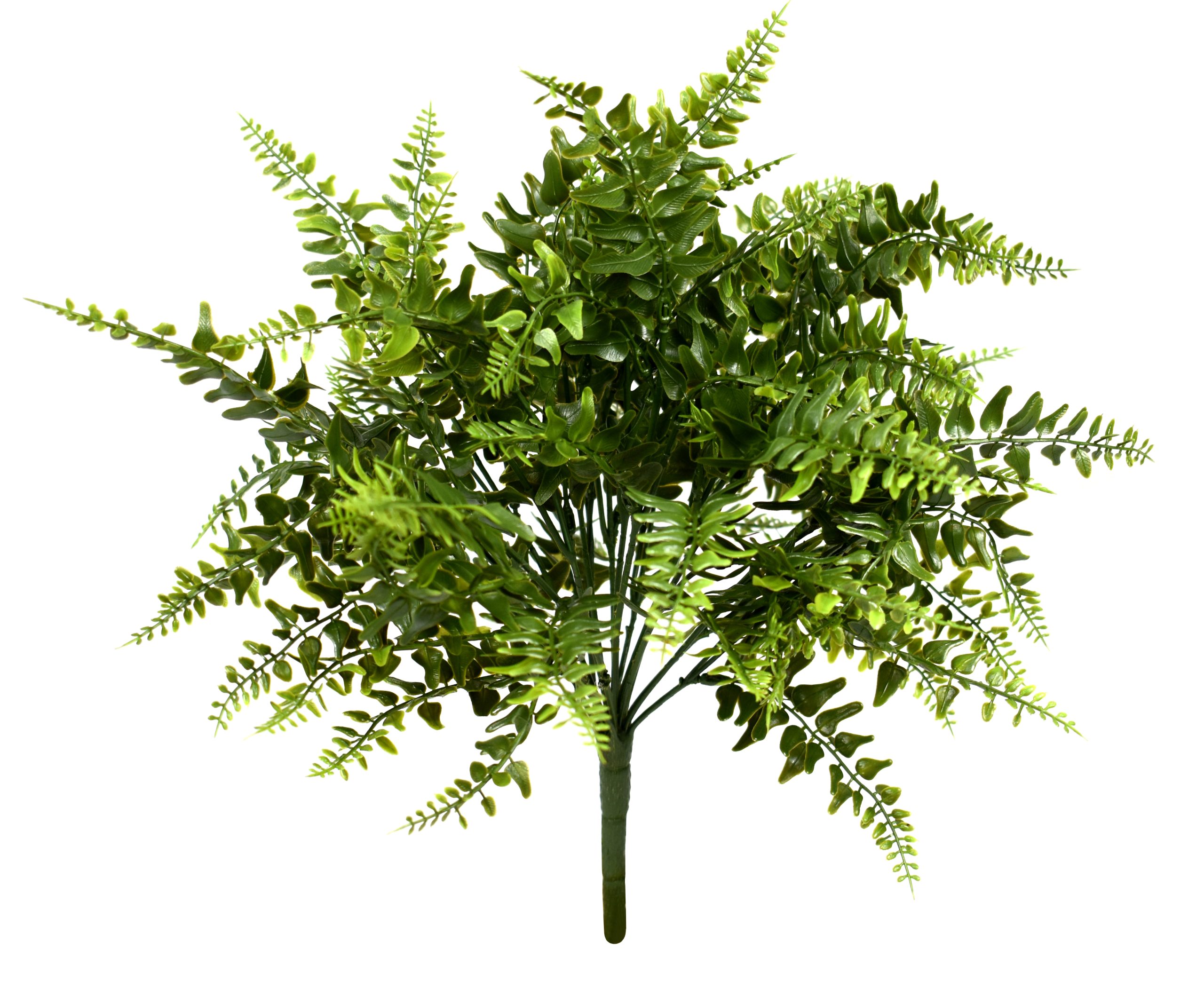 15″ UV Resistant Plastic Boston Fern Bush x18 w/72Lvs