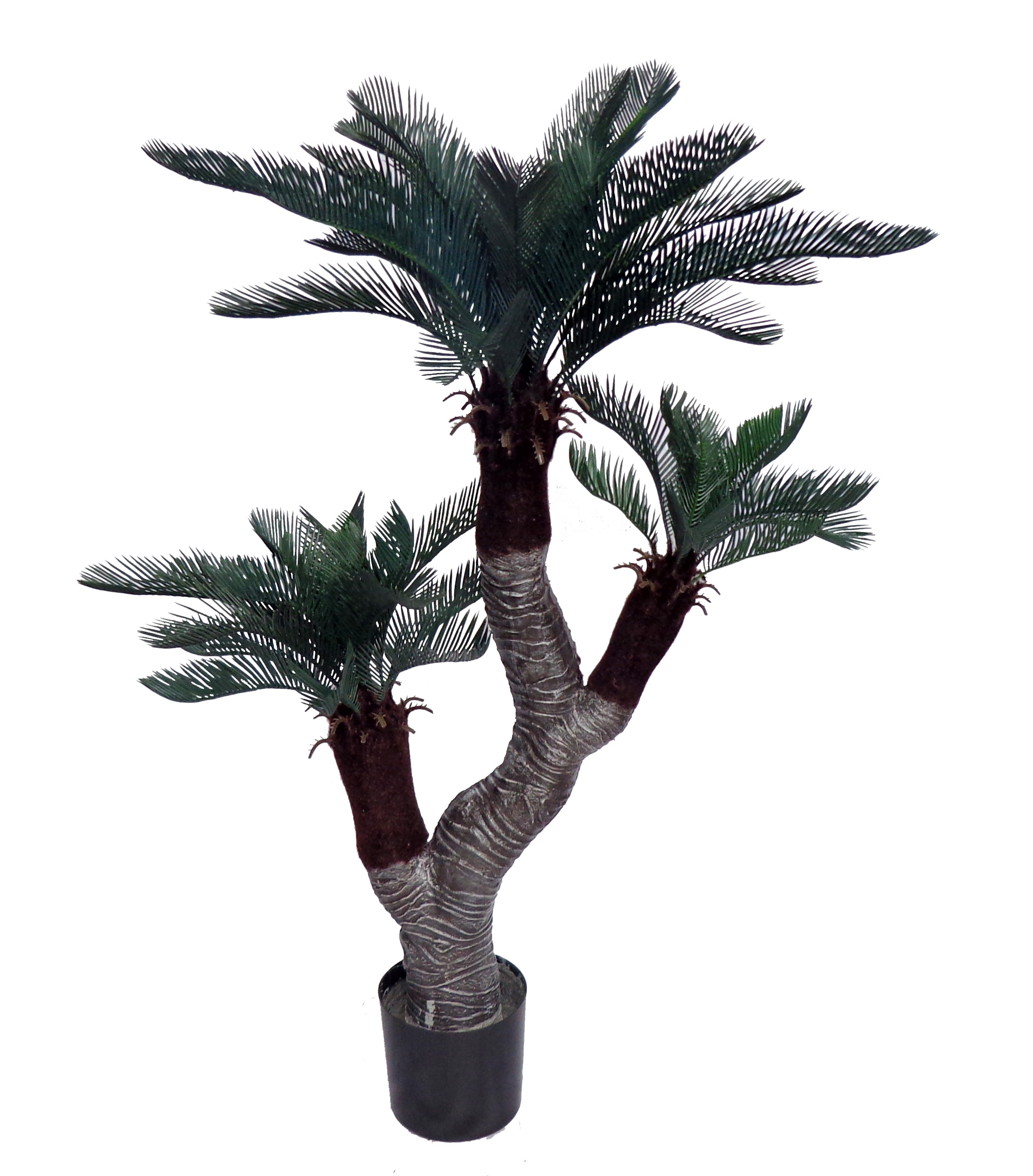 52” UV Resistant Plastic Cycas Tree x3w/ 51Lvs.