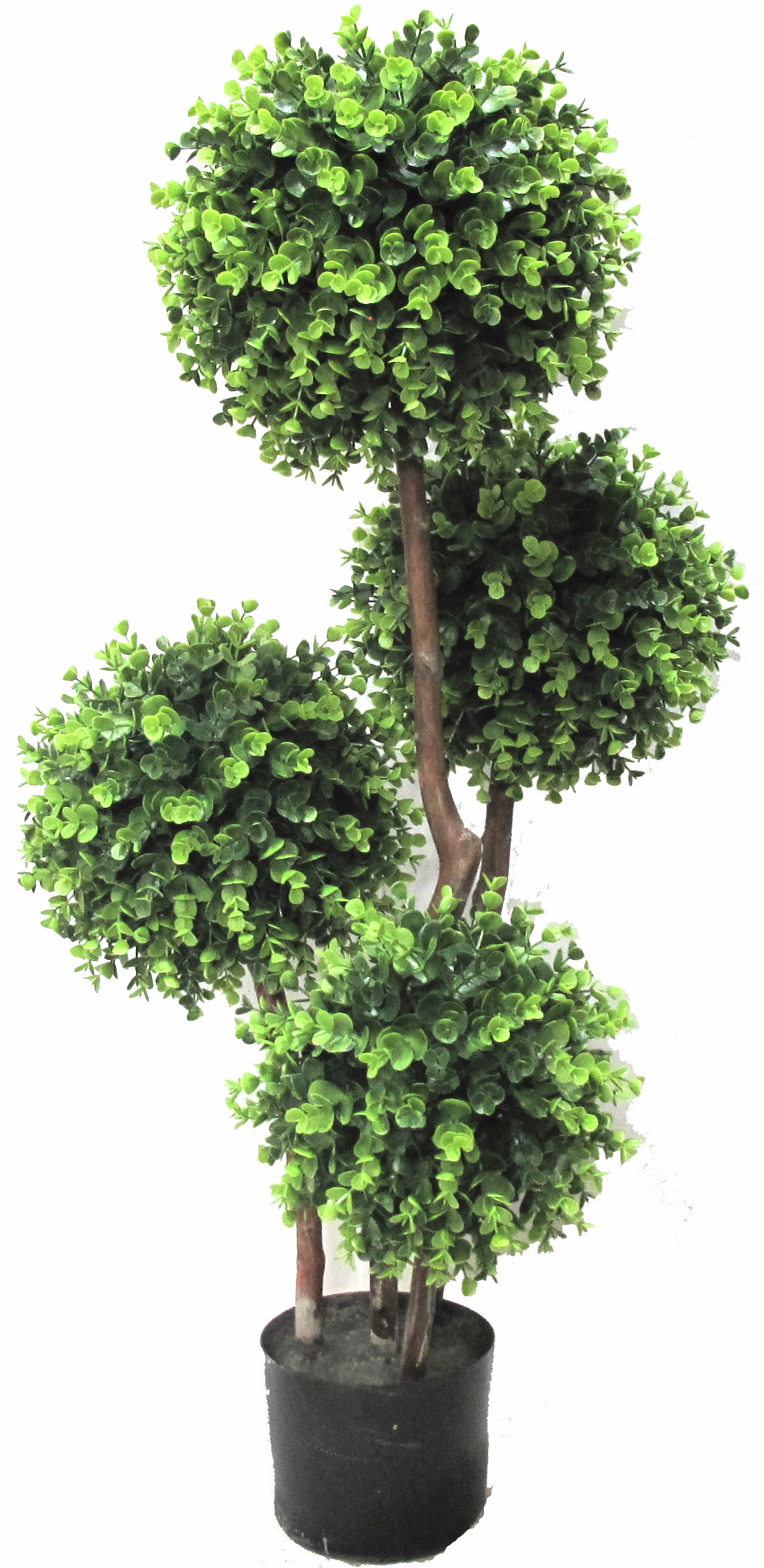 36″ UV Resistant Plastic Eucalyptus Tree x4 w/260 Lvs.