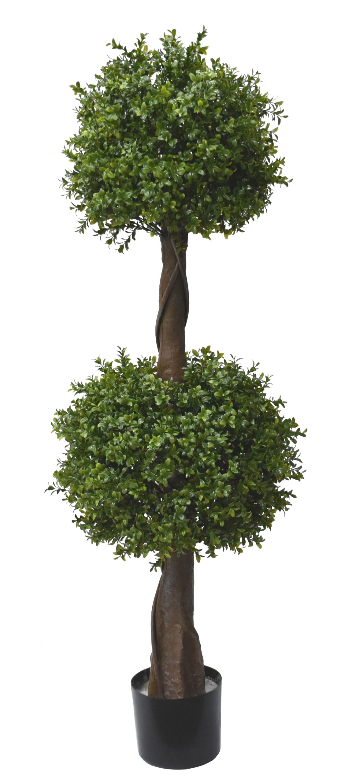 54″ UV Resistant Plastic Small Hedyotis Plant Double Ball Topiary w/ 1722Lvs.