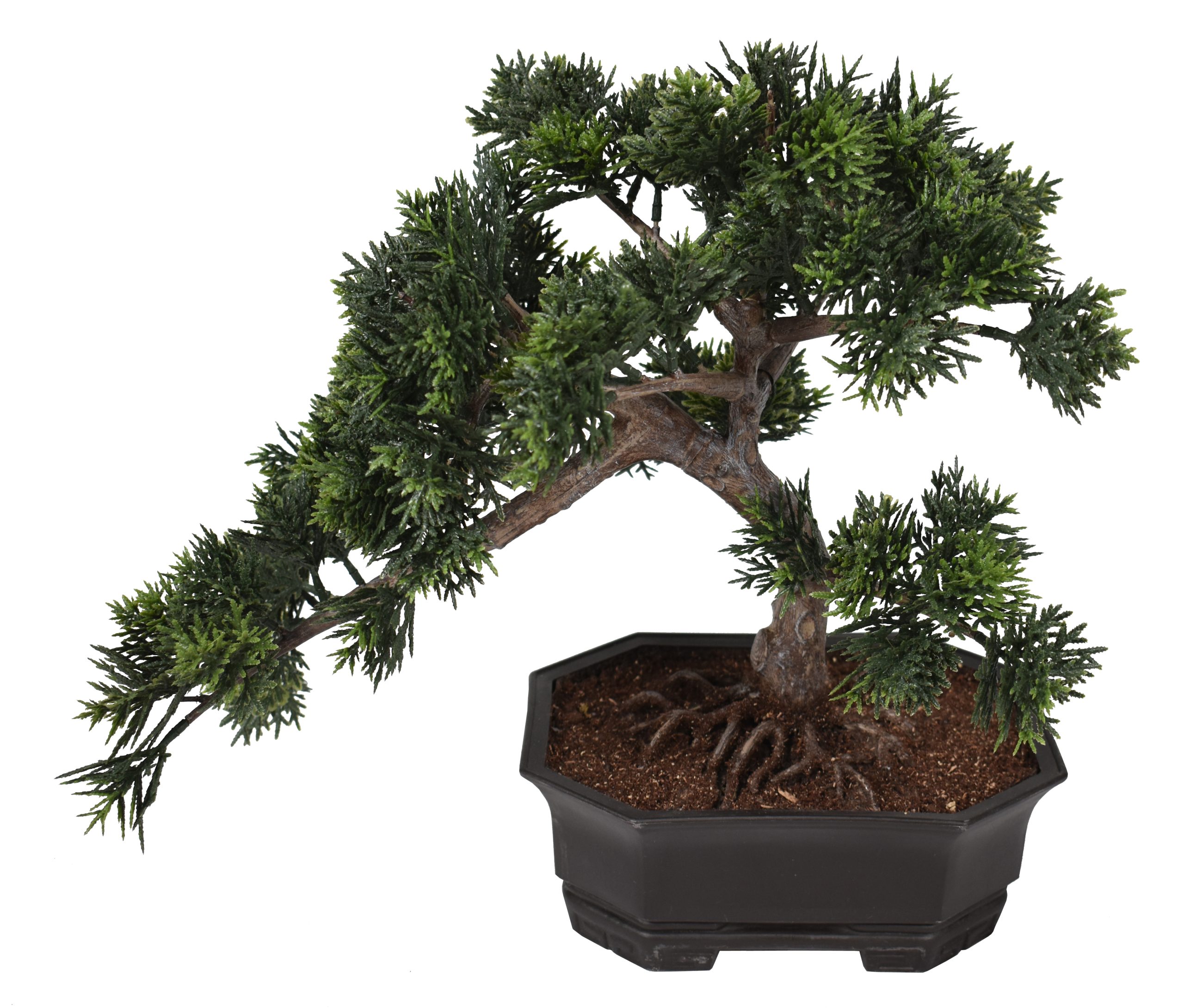 16″ UV Resistant Plastic Juniper Leaf Bonsai w/84Lvs.