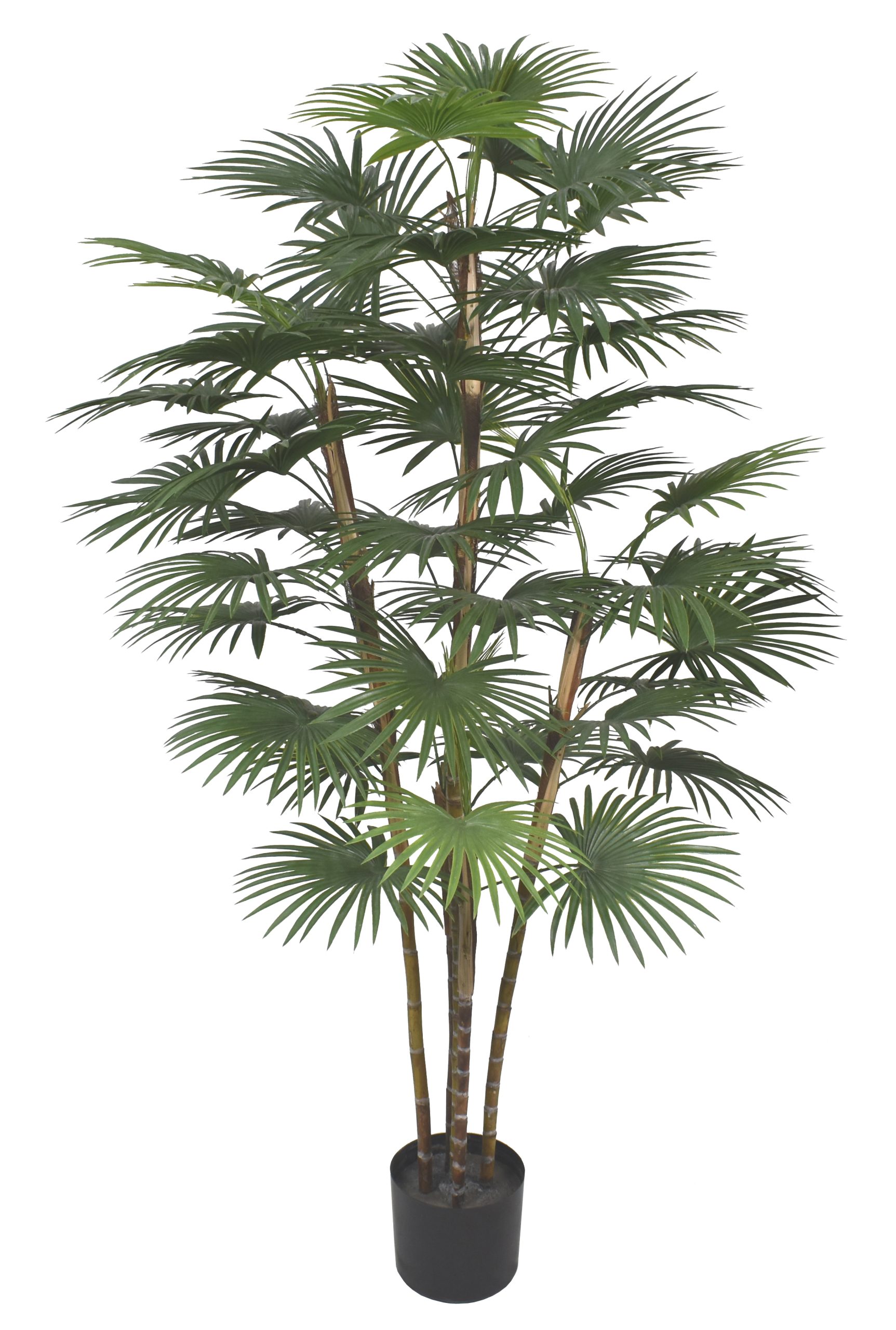 60″ UV Resistant Plastic Mini Fountain Palm Tree x5 w/ 52Lvs.