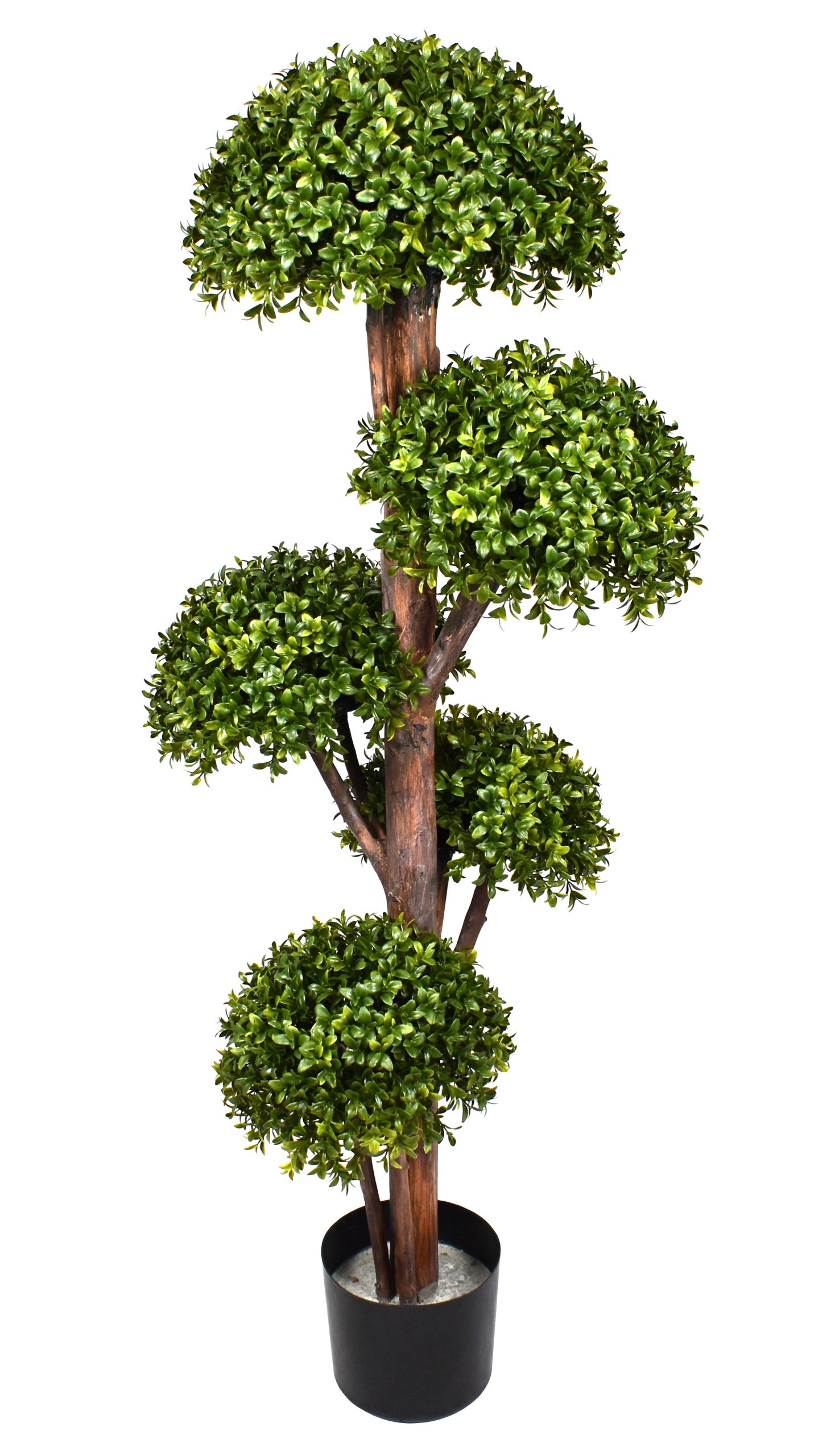 48″ UV Resistant Plastic Small Hedyotis Ball Topiary x5 w/1267Lvs.