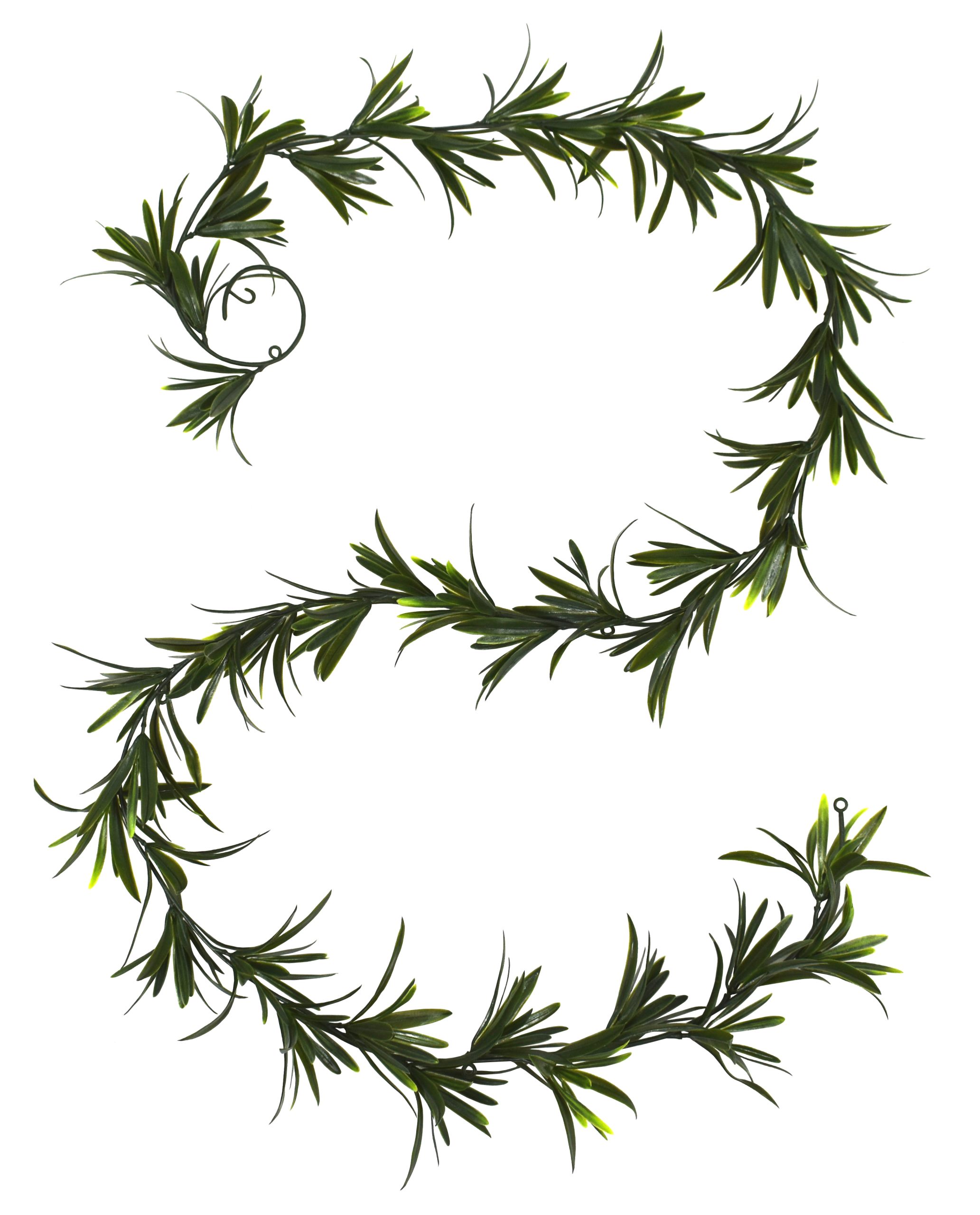 72″ UV Resistant Plastic Podocarpus Garland w/88Lvs.