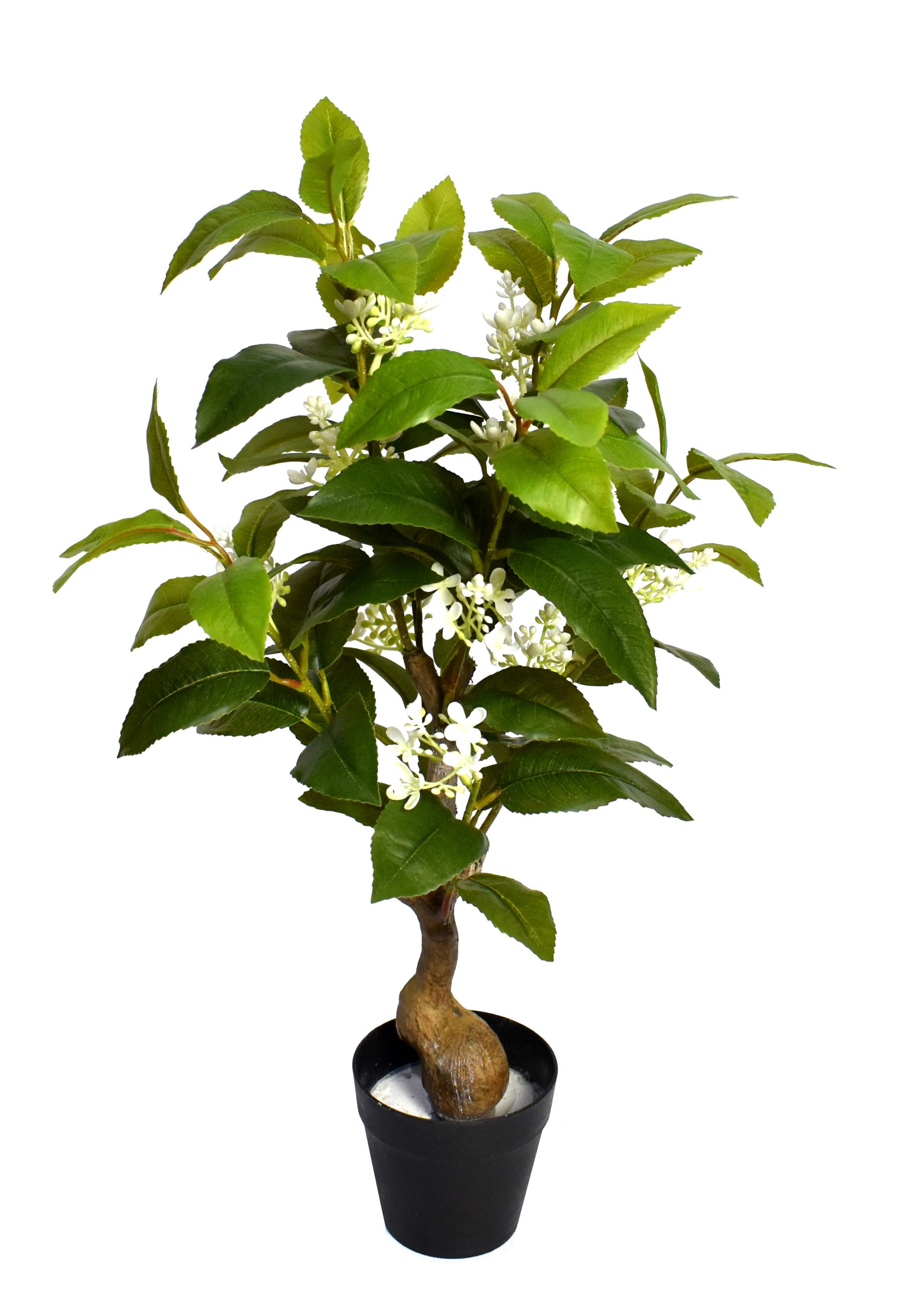 20″ Plastic Film Sweet Osmanthus Tree w/82Lvs.12Flowers.