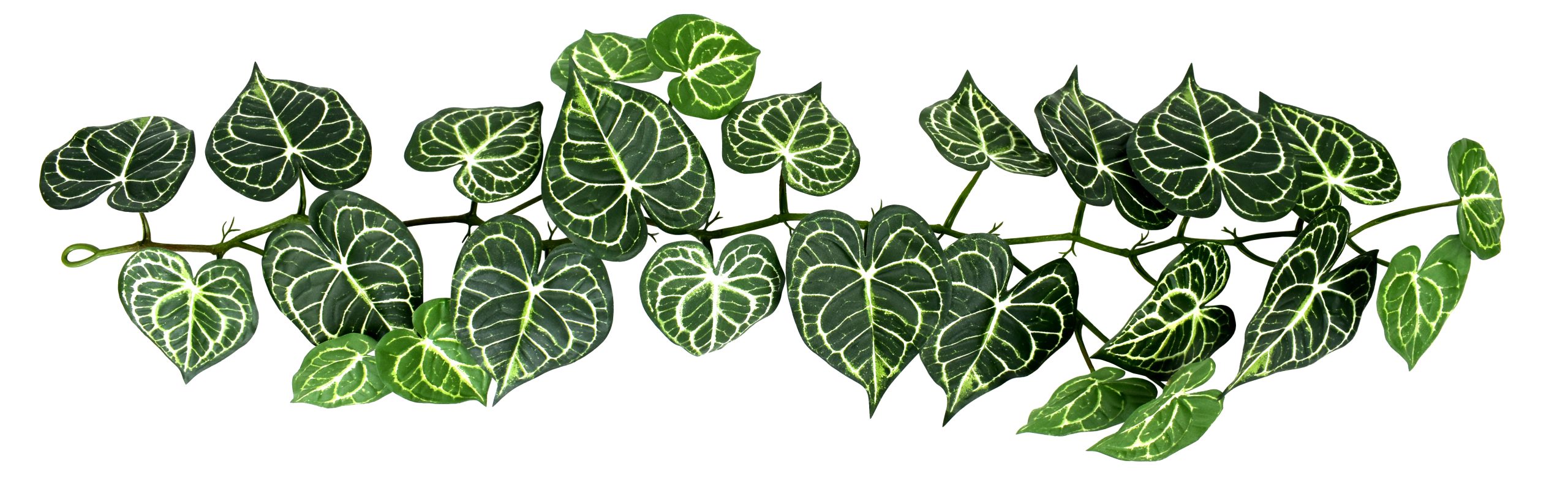 4′ UV Resistant and Fire Retardant Anthurium Leaf Garland w/25Lvs.