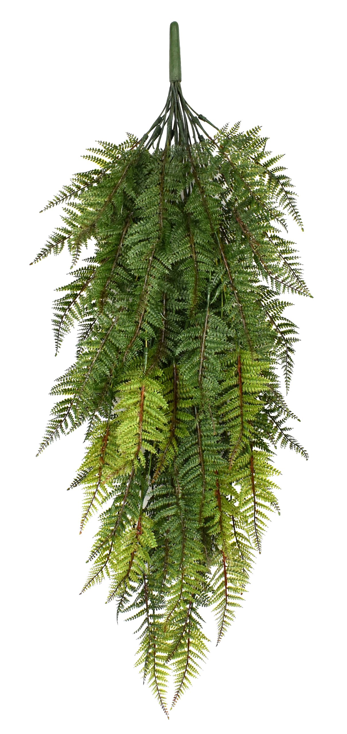 48″ UV Resistant Plastic Leather Fern Bush x14 w/100Lvs.