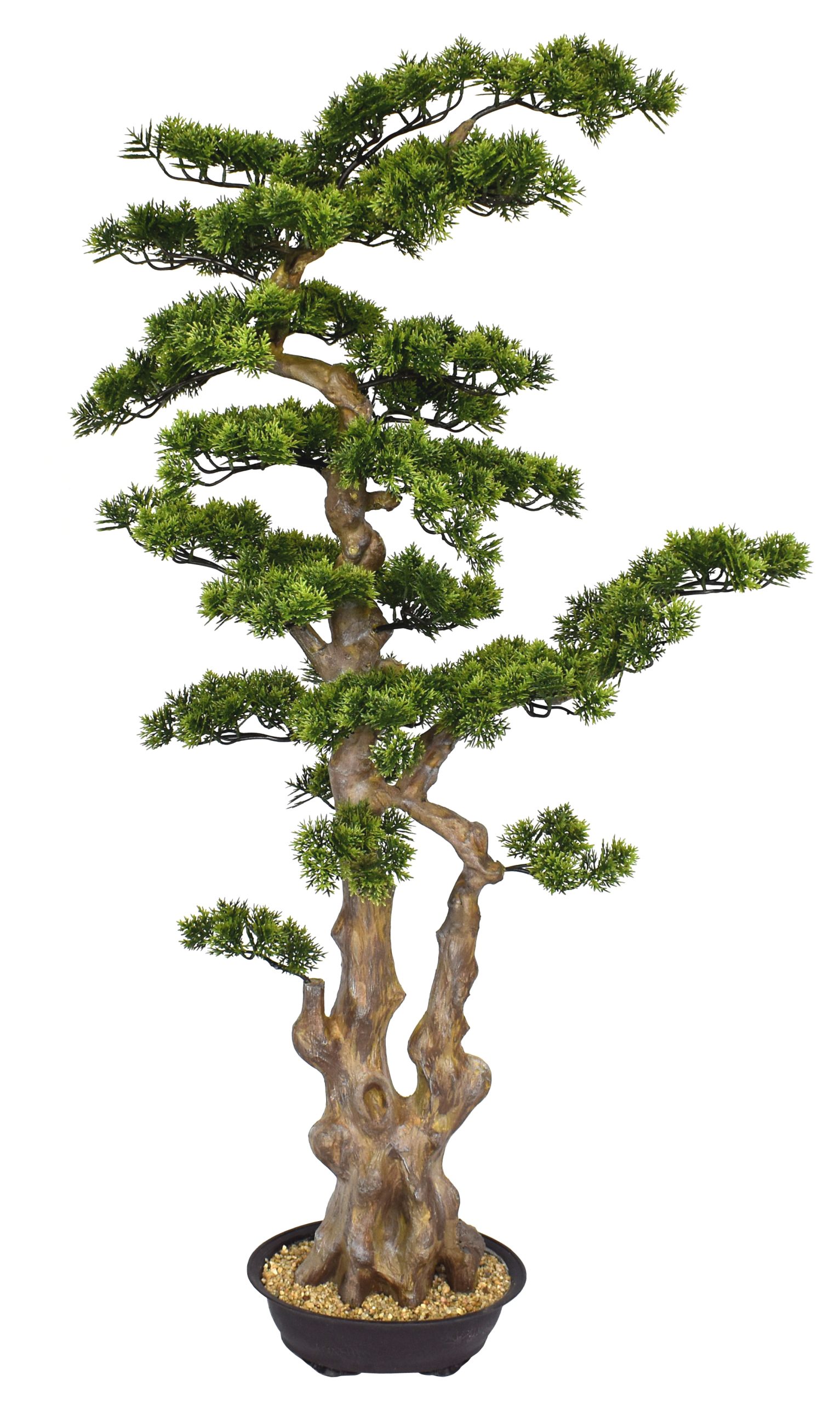 60″ UV Resistant Plastic Juniper Leaf Tree x2 w/450Lvs.