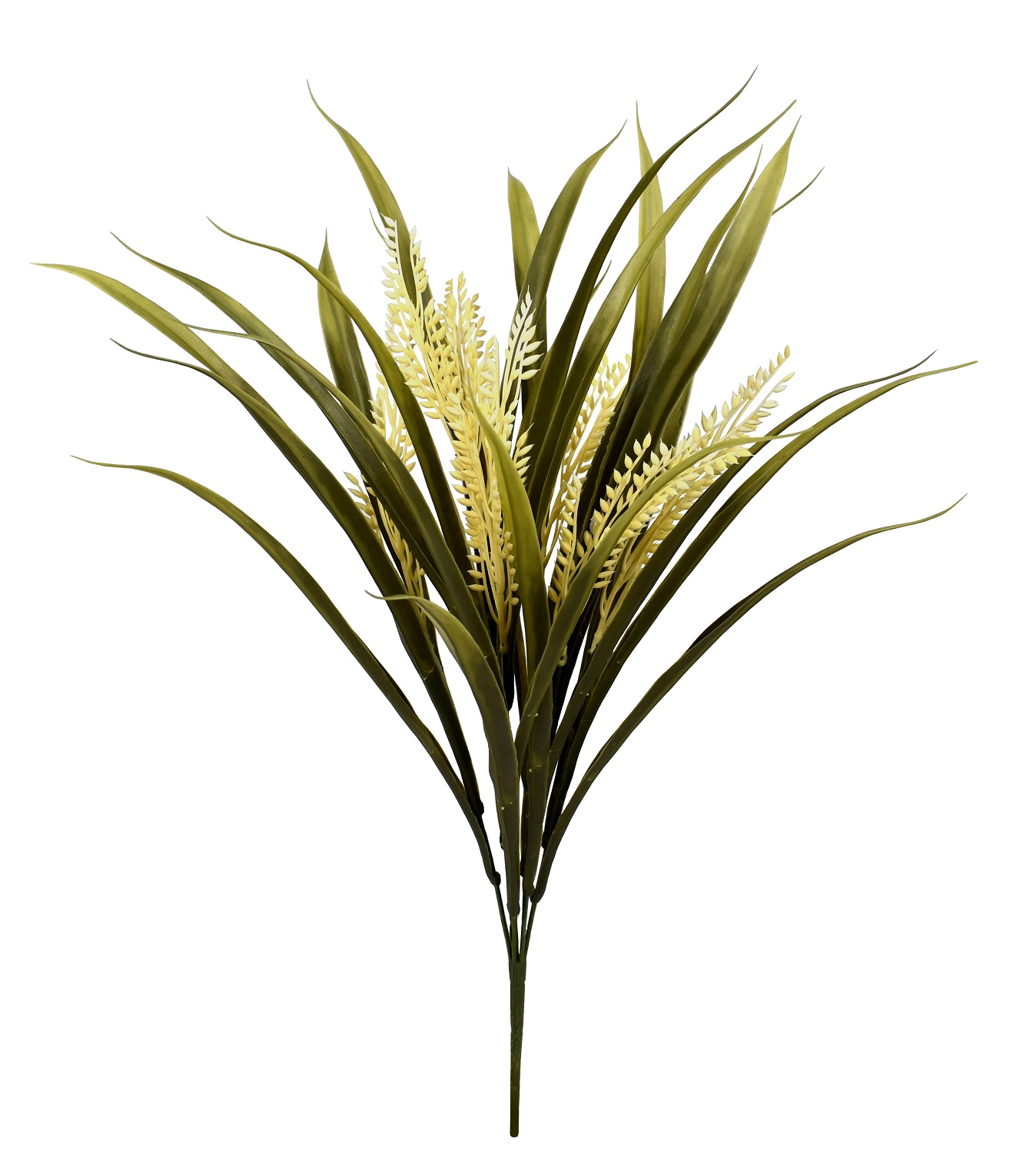 UV Resistant Plastic Wheat Grass Bush(Yellow/Green)