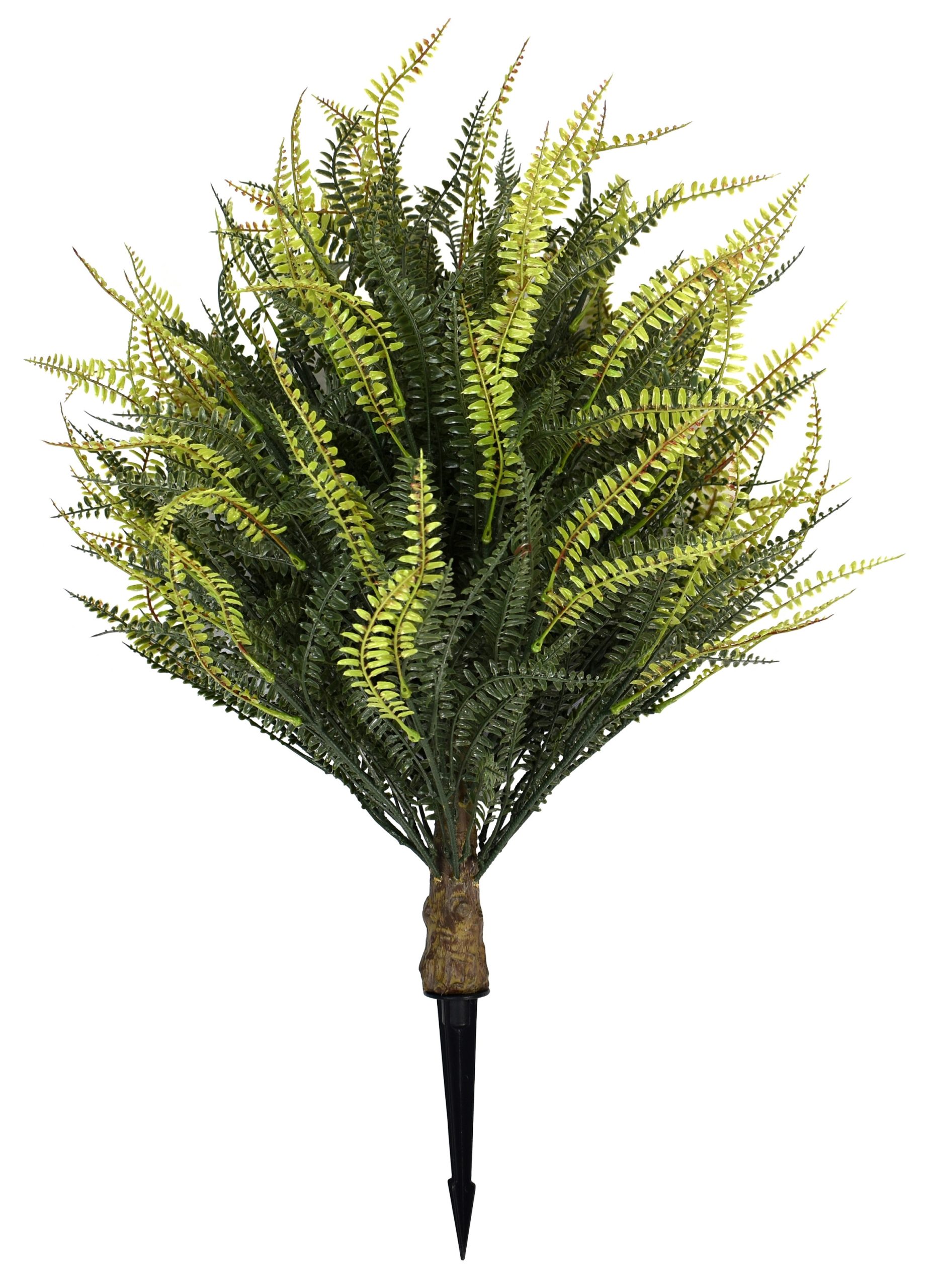22″ UV Resistant Plastic Leather Fern Topiary w/460Lvs.with Soil Anchor