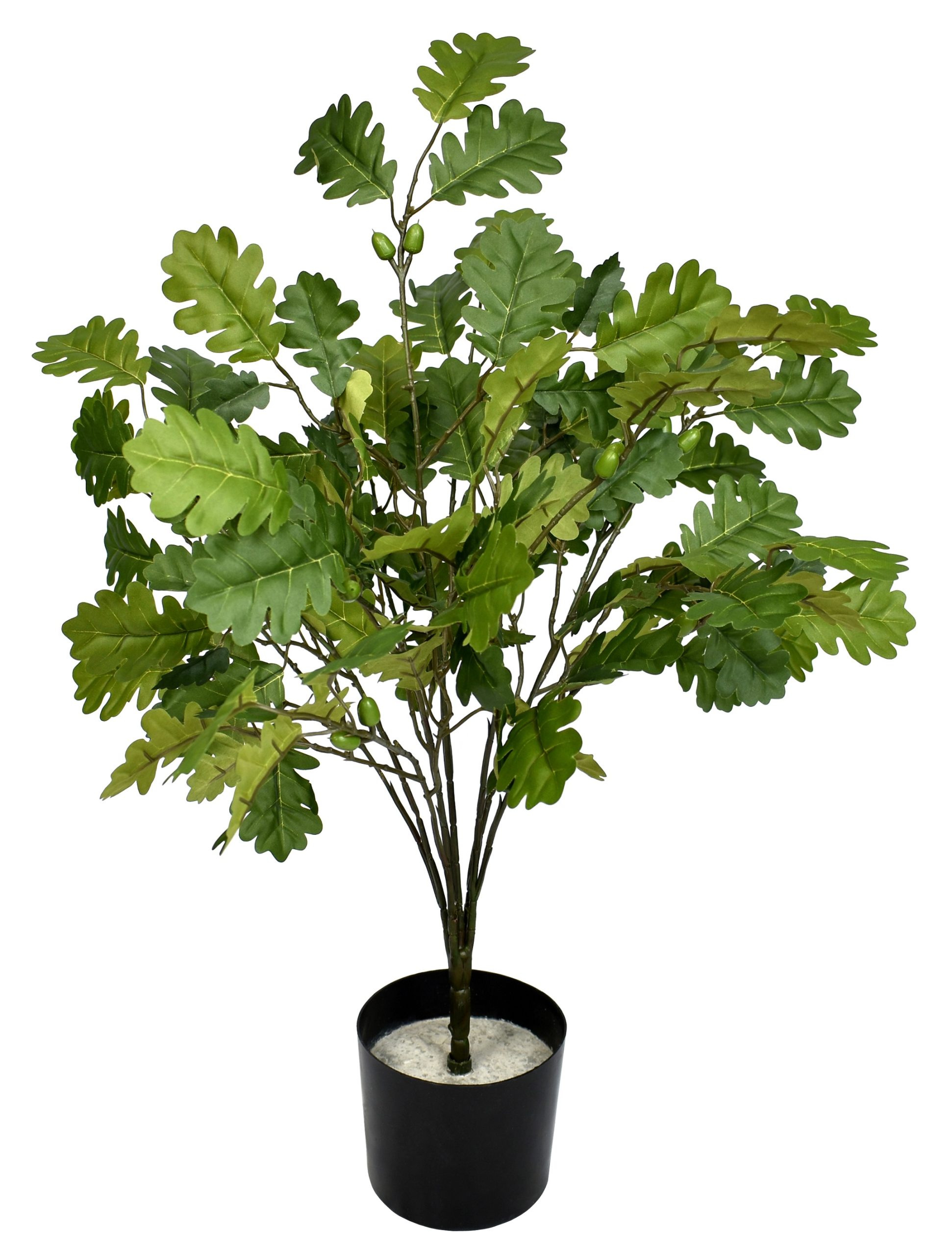 21″ UV Resistant Plastic English Oak Bush w/121Lvs.22Berries.