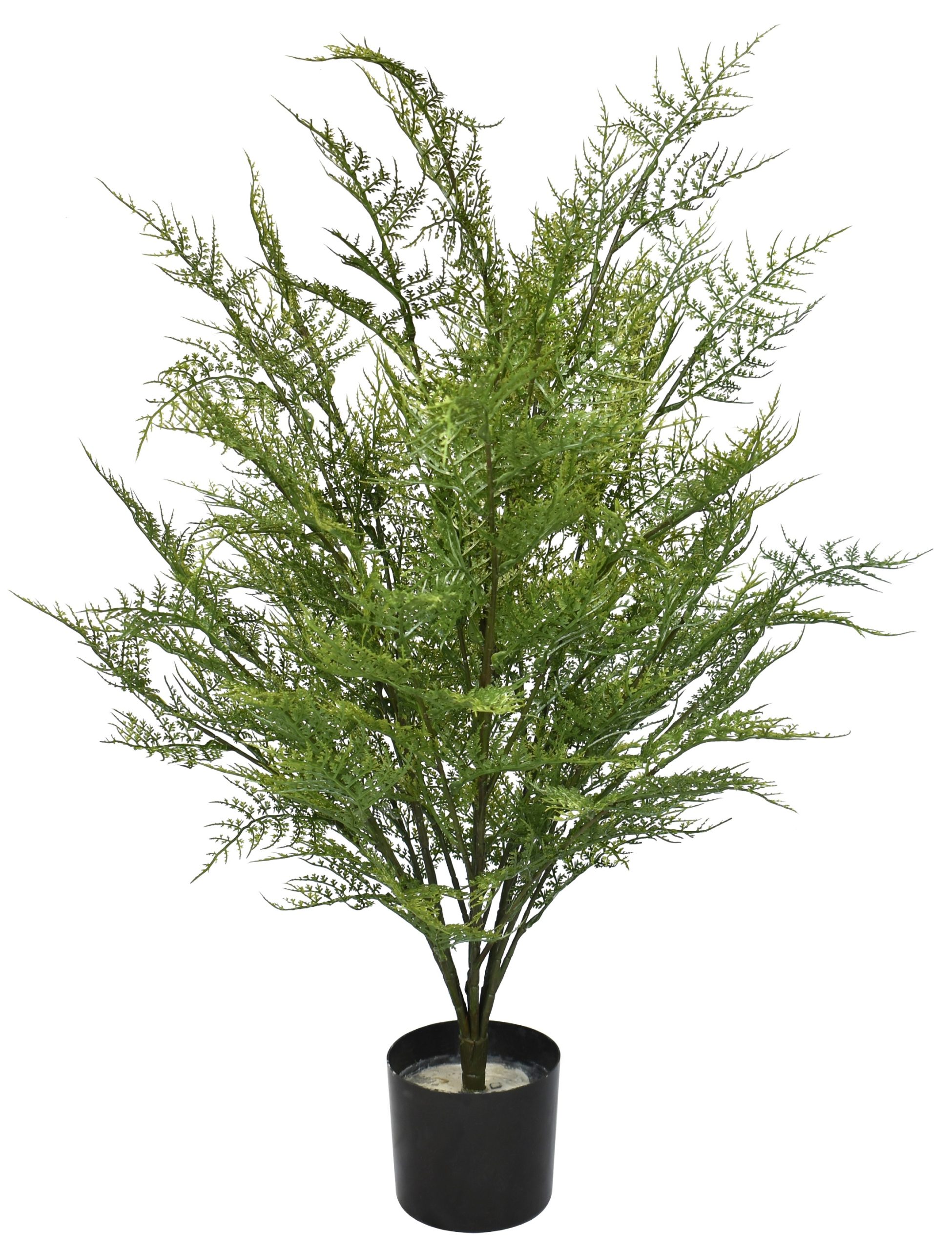 33″ UV Resistant Plastic Leather Fern Bush x8 w/180Lvs.