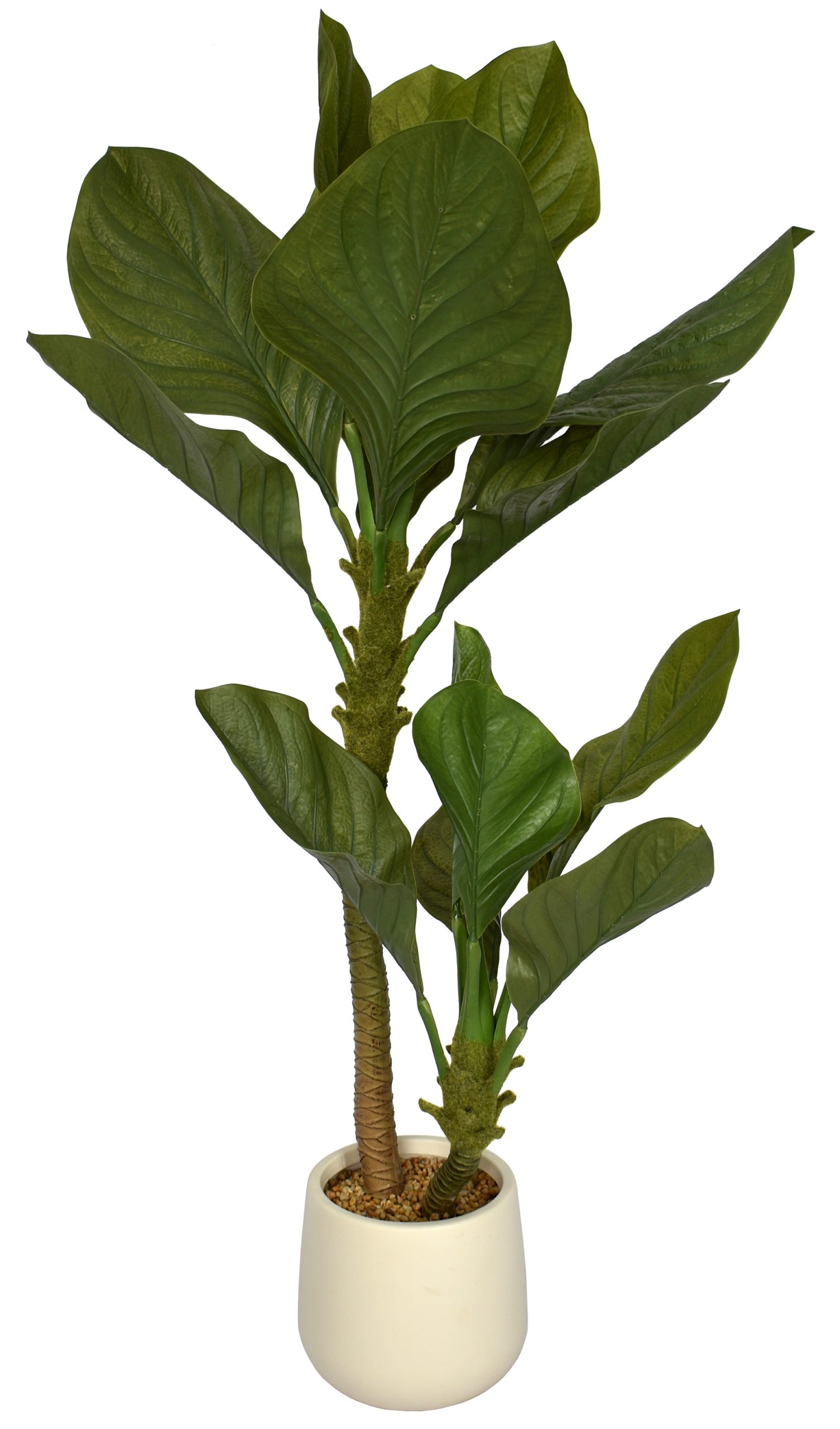 125CM UV Resistant Plastic Large Leaf Philodendron tree fixed in pot