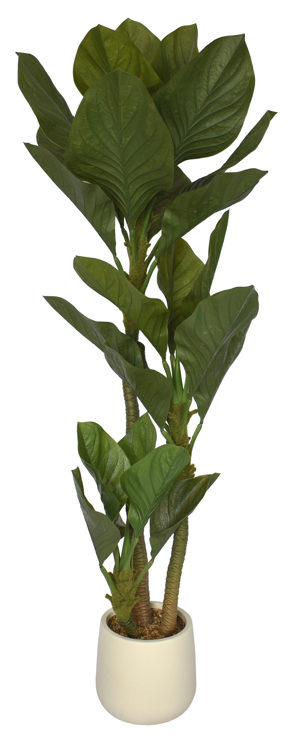 175CM UV Resistant Plastic Large Leaf Philodendron tree fixed in pot
