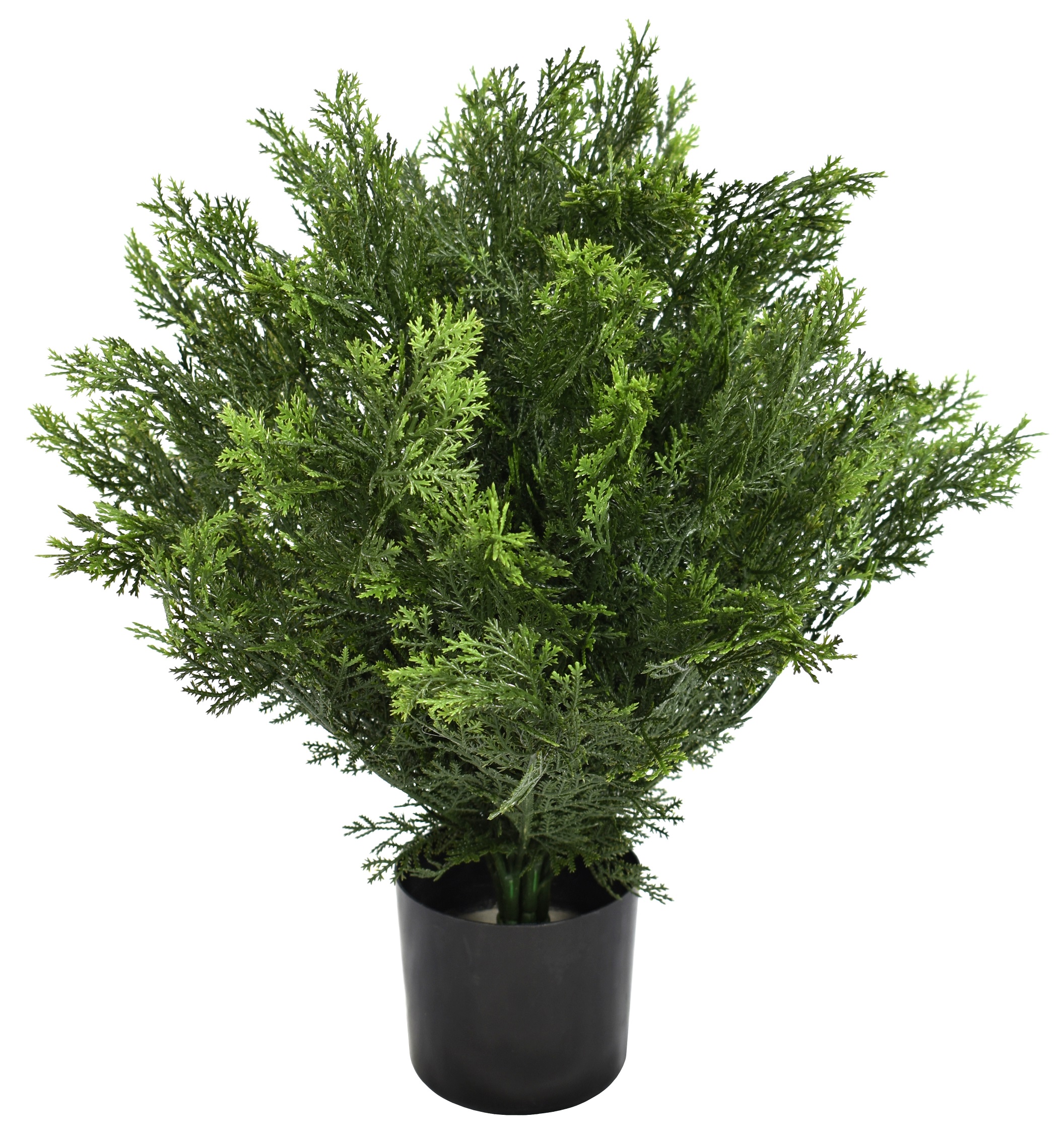 20″ UV Resistant Plastic Big Cypress Leaf Bush w/720Lvs. fixed in pot